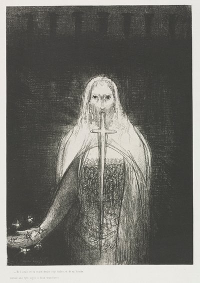 Aziz Yuhanna'nın Kıyameti: Ve Sağ Elinde Yedi Yıldız Vardı..., 1899. by Odilon Redon