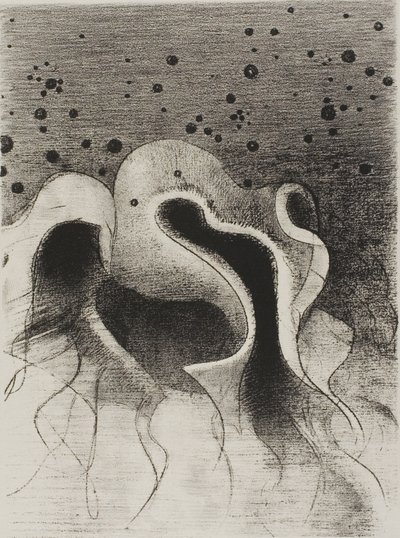 Deniz Canavarları, Deri Şişeler Gibi Yuvarlak, plaka 22 / 24 by Odilon Redon