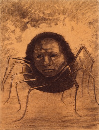 ağlayan örümcek by Odilon Redon