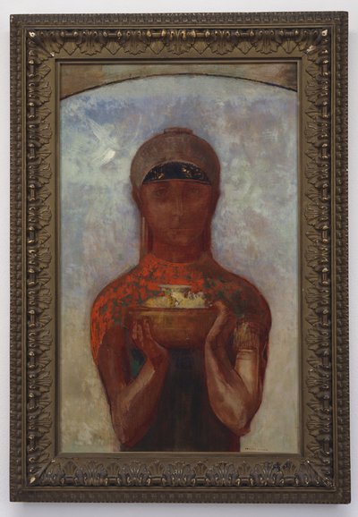 Gizem Kupası veya Sibyl, 1890 dolayları by Odilon Redon