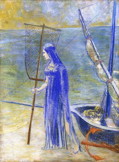 Balıkçı Kadın, 1900 by Odilon Redon