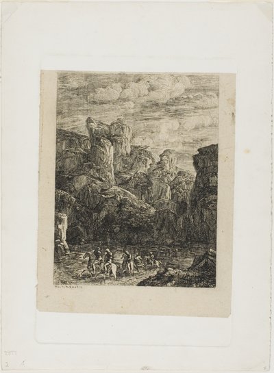 Ford: Atlılarla Manzara by Odilon Redon