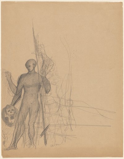 Kelle Avcısı ve Ailesi by Odilon Redon