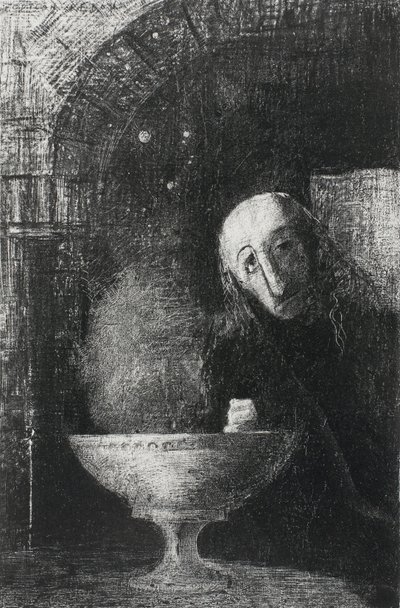 Sonsuz Arama, Geceden 1886 by Odilon Redon