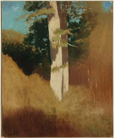 Mavi Gökyüzü ile Ağaç by Odilon Redon