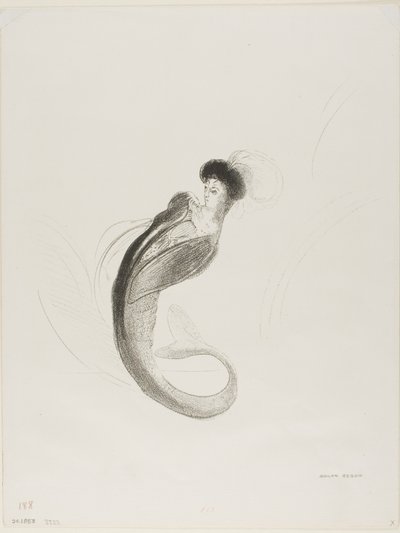 Adsız Deneme Litografisi by Odilon Redon