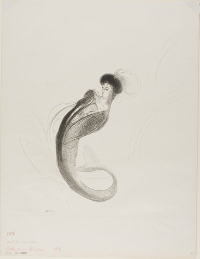 Adsız Deneme Litografisi by Odilon Redon