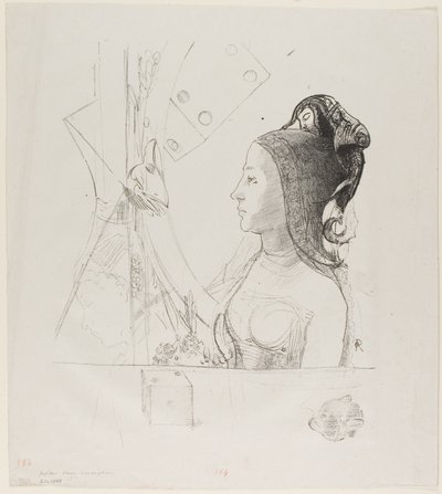 Adsız Deneme Litografisi by Odilon Redon