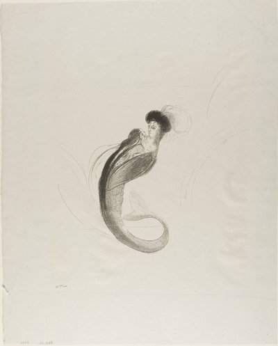 Adsız Deneme Litografisi by Odilon Redon