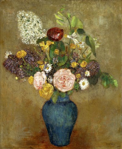 Çiçek vazosu; Çiçek vazosu, by Odilon Redon