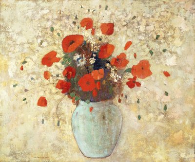 Gelincik Vazo; Gelincik Vazosu, 1905-09 by Odilon Redon