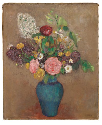 Çiçek vazosu by Odilon Redon