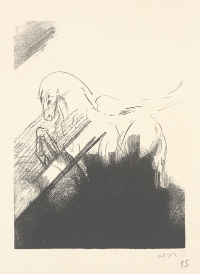 Kanatlı at by Odilon Redon