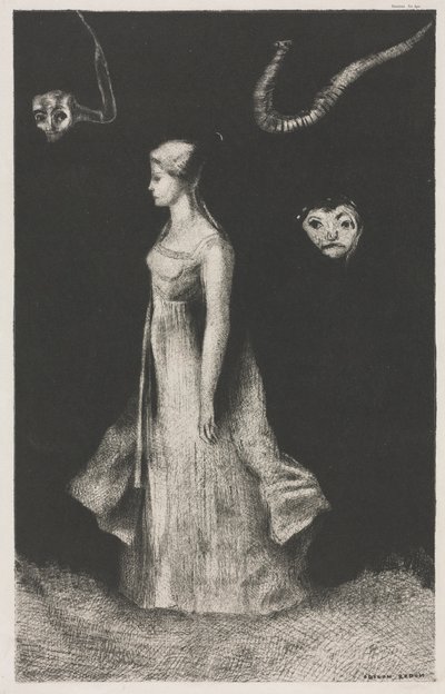 Saplantı, 1894. by Odilon Redon Printer: Monrocq