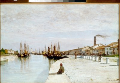 Rimini Marina (tuval üzerine yağlı boya by Odoardo Borrani