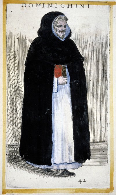 Dini düzen: Bir Dominik keşişi. O. Fialetti