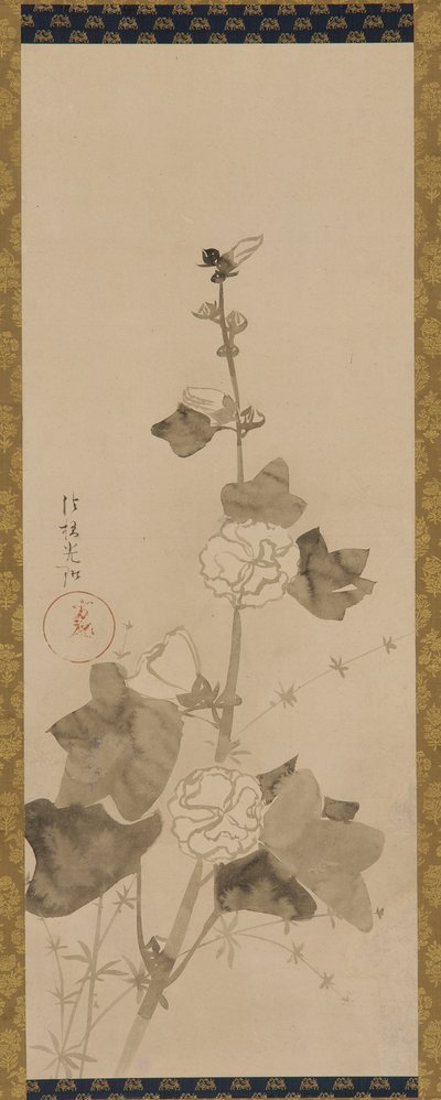 Gülhatmi, Edo dönemi, 17. yüzyılın sonu ile 18. yüzyılın başları. by Ogata Korin