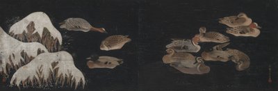 Kışlık Gölet Üzerindeki Ördekler by Ogawa Haritsu