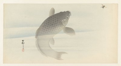 sazan ve sinek by Ohara Koson