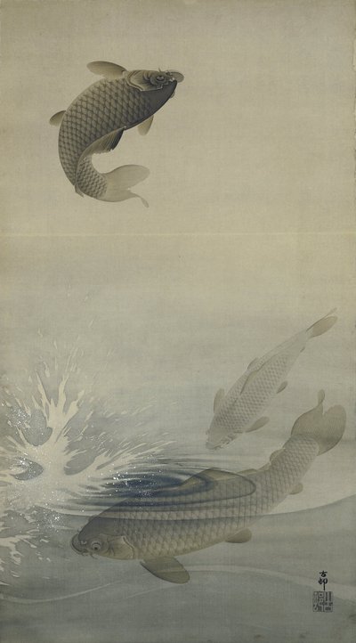 sazan by Ohara Koson