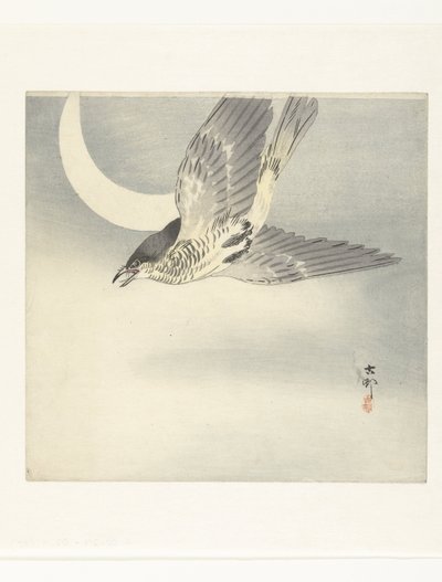 Hilalde guguk kuşu by Ohara Koson