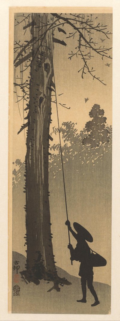 kuş yuvası soyguncusu by Ohara Koson