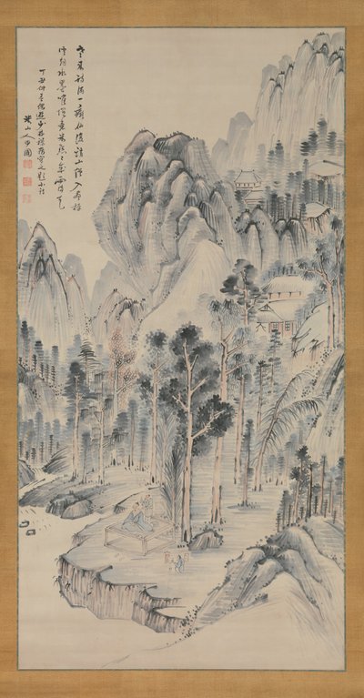 Shorinji Tapınağı, 1817. by Okada Beisanjin