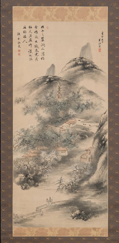 Bambu ve Erik Erken İlkbaharda, 1843. by Okada Hanko
