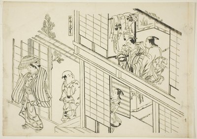Genç Sanemori (Yaro Sanemori), hayır. Oyunların parodilerini gösteren 12 baskılık bir seriden 10 by Okumura Masanobu