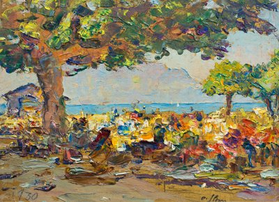 Vevey'de Pazar by Olga (1881 1941) Slomszynska