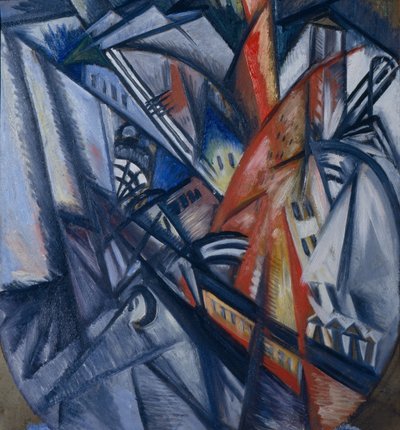 Şehirde Yangın, 1913 by Olga Rozanova