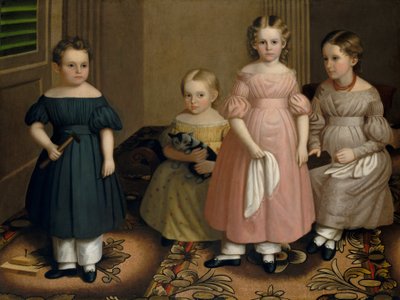 Alling Children, ca. 1839. by Oliver Tarbell Eddy