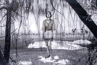 Antimateria, 2022 (tuval üzerine karışık teknik) by Olivia Gozzano