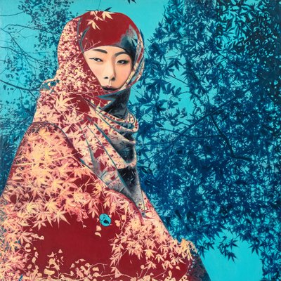 Kokin, 2022 (tuval üzerine karışık teknik) by Olivia Gozzano