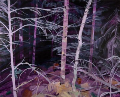 Forêt-noire 10 ,2019 (tuval üzerine akrilik) by Olivier Morel