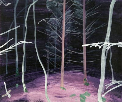 Forêt-noire 6 ,2017 (tuval üzerine akrilik) by Olivier Morel
