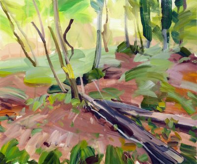 Forêt 24 ,2017 (tuval üzerine akrilik) by Olivier Morel