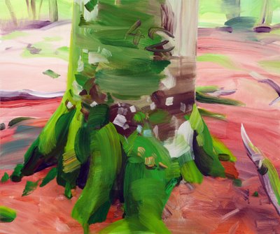 Forêt 27 ,2017 (tuval üzerine akrilik) by Olivier Morel
