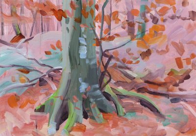 Forêt 32 ,2018 (tuval üzerine akrilik) by Olivier Morel