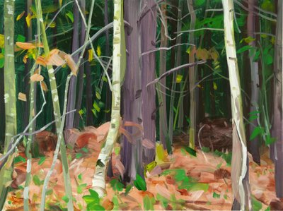 Forêt 7 ,2015 (tuval üzerine akrilik) by Olivier Morel
