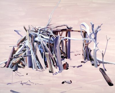 Maison01, 2015 (tuval üzerine akrilik) by Olivier Morel