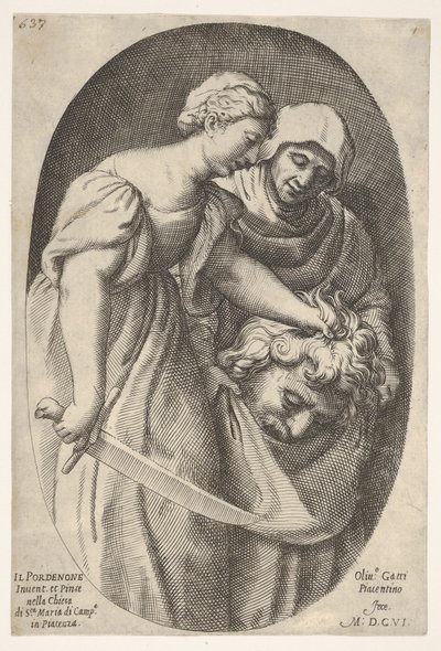 Sol elinde Holofernes