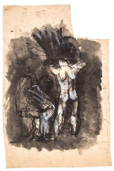 "Dædalus ve Ikaros" için çalışma by Oluf Hartmann