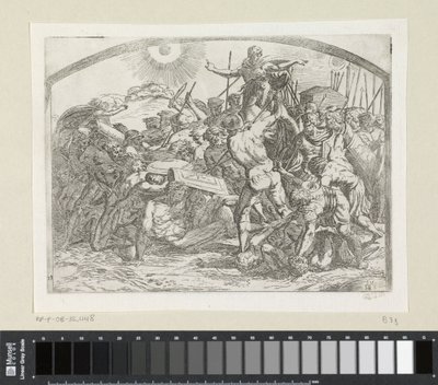 Joshua, güneşe ve aya hareketsiz durmasını emrediyor Raphael'in Loggia'sındaki Tablolar (seri başlığı) by Orazio Borgianni
