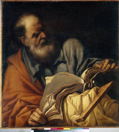 Aziz Thomas, havari. (Aziz Thomas Havari). Orazio Borgianni (1578-1616), tuval üzerine yağlı boya, İtalyan sanatı (Roma) by Orazio Borgianni