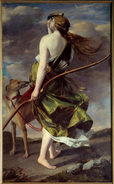 Diana avcısı. Orazio Gentileschi