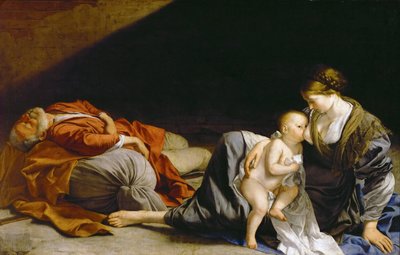 Mısır Uçuşunda Dinlenme - Mısır Uçuşunda Dinlenme - Orazio Gentileschi (1563-1638). Tuval üzerine yağlı boya, yaklaşık 1625. Boyut: 138.5x216 cm. Sanat Tarihi Müzesi, Viyana by Orazio Gentileschi
