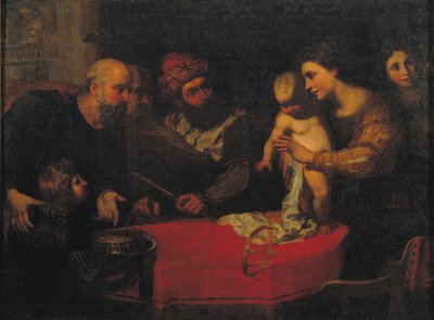 Çocuk Musa firavunun tacını düşürür by Orazio de Ferrari