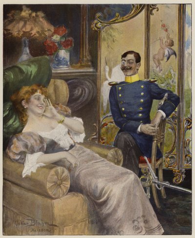 Ciddi Bir Adam (renkli taş) by Oscar Bluhm