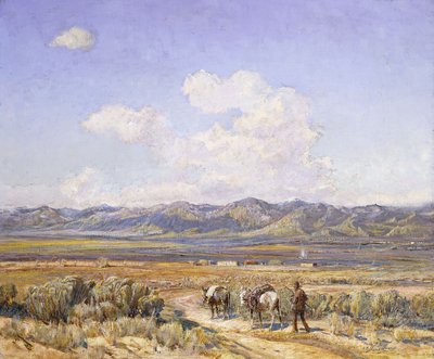 Taos'a Beş Mil by Oscar Edward Berninghaus
